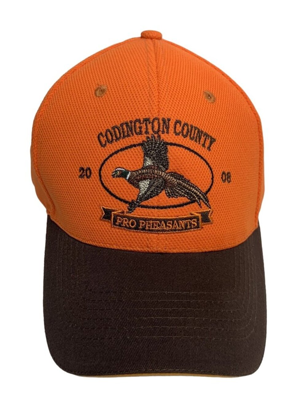 Ring Neck Pheasant Hunting Cap Blaze Orange Pro Pheasant Sponsor South Dakota
